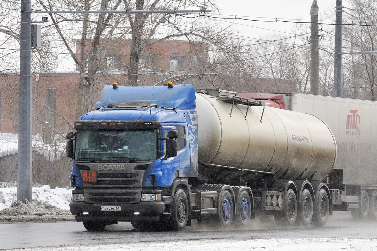Омская область, № Т 587 МО 55 — Scania ('2004) P400 Омская область, № Т 587 МО 55 — Scania ('2004) P400