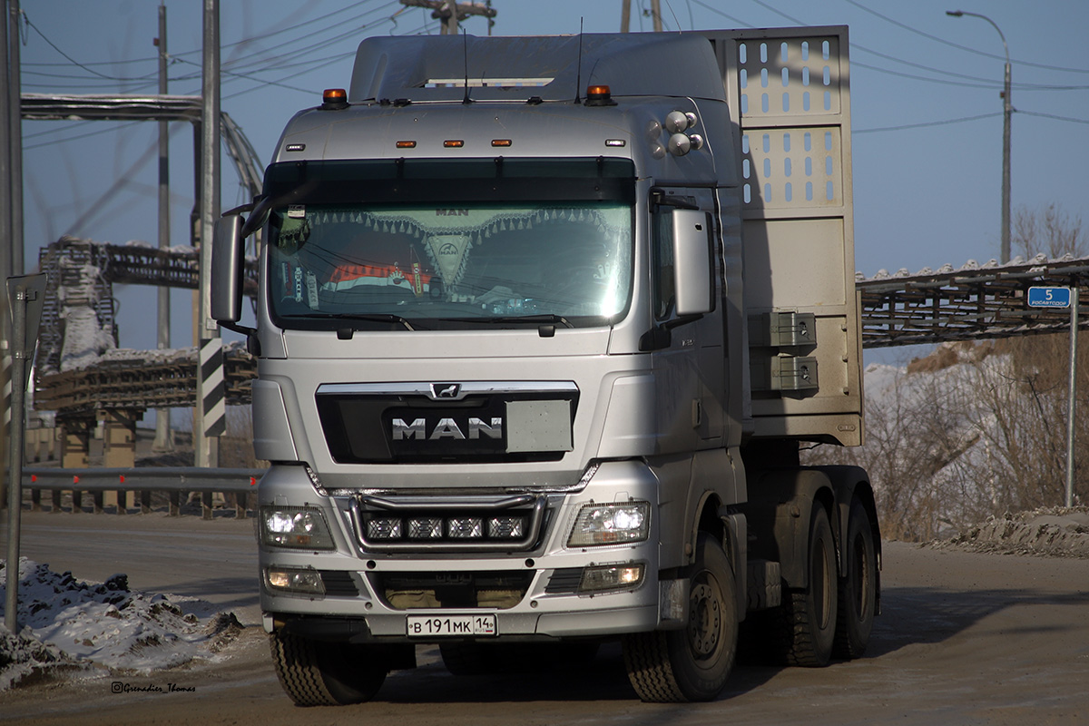 Саха (Якутия), № В 191 МК 14 — MAN TGX ('2007) (общая модель) Саха (Якутия), № В 191 МК 14 — MAN TGX ('2007) (общая модель)