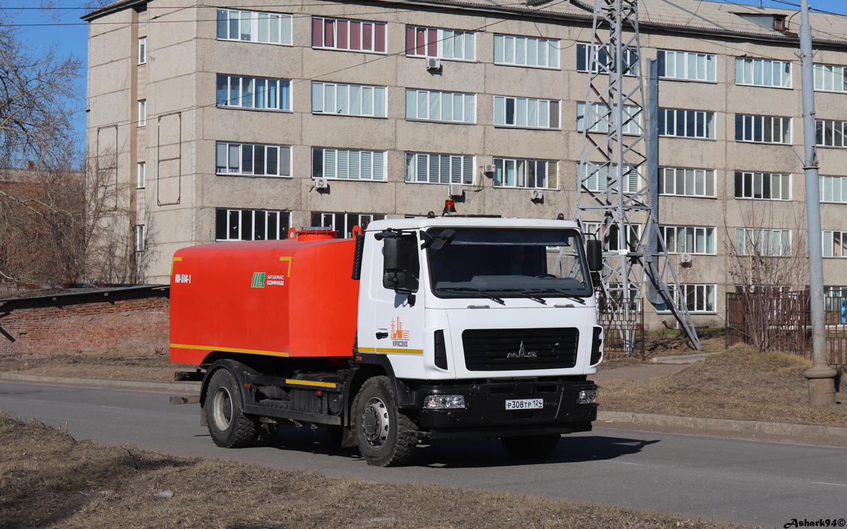 Красноярский край, № Р 308 ТР 124 — МАЗ-534025