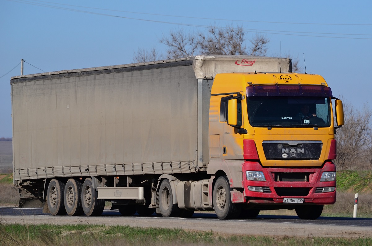 Свердловская область, № Х 615 ВТ 196 — MAN TGX ('2007) 18.440 Свердловская область, № Х 615 ВТ 196 — MAN TGX ('2007) 18.440