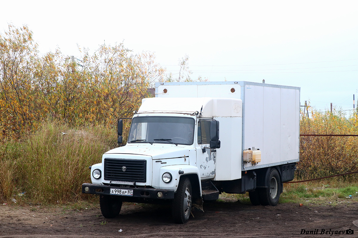 Ненецкий автономный округ, № А 998 АР 83 — ГАЗ-3309 Ненецкий автономный округ, № А 998 АР 83 — ГАЗ-3309