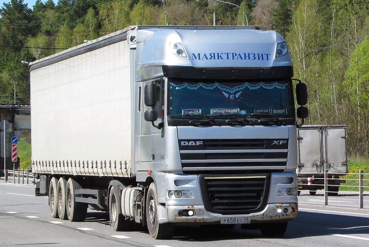 Пензенская область, № Р 658 ЕО 58 — DAF XF105 FT Пензенская область, № Р 658 ЕО 58 — DAF XF105 FT
