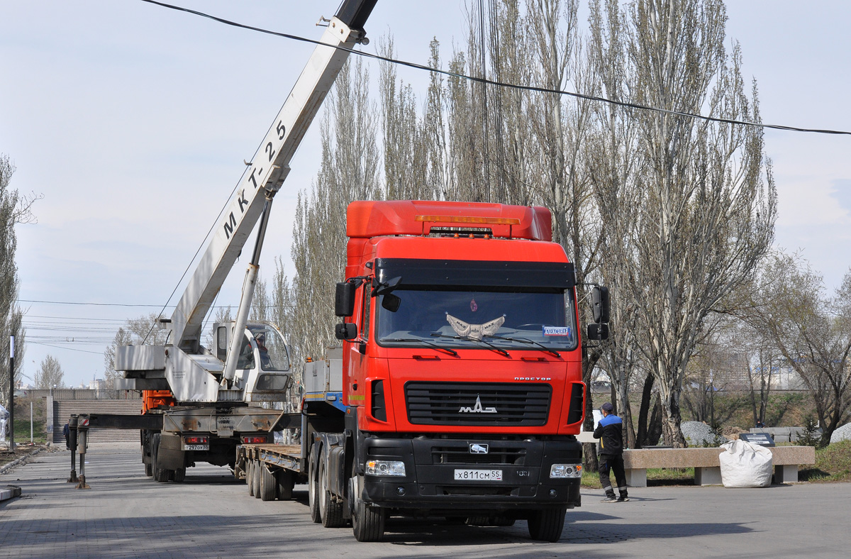 Омская область, № Х 811 СМ 55 — МАЗ-643028 Омская область, № Х 811 СМ 55 — МАЗ-643028