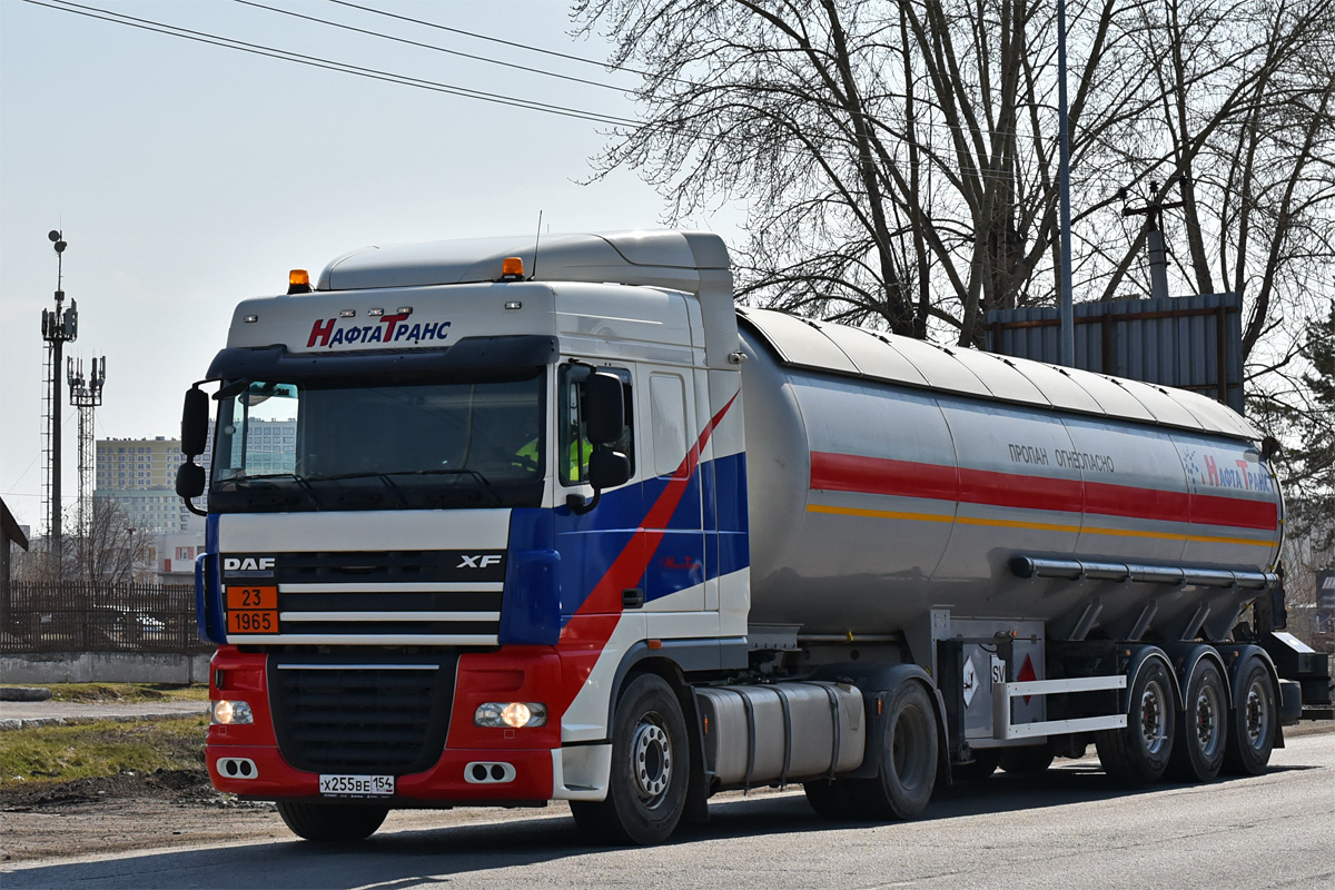 Новосибирская область, № Х 255 ВЕ 154 — DAF XF105 FT Новосибирская область, № Х 255 ВЕ 154 — DAF XF105 FT