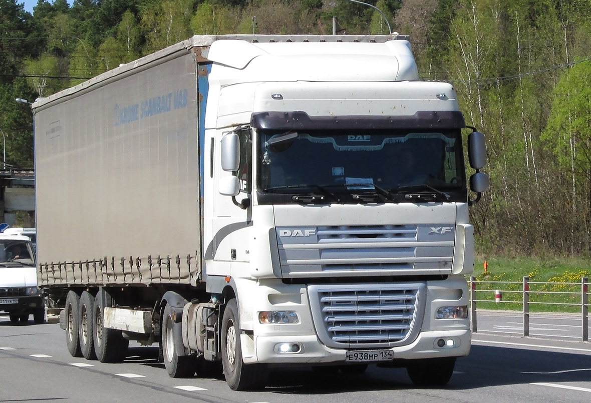 Волгоградская область, № Е 938 МР 134 — DAF XF105 FT Волгоградская область, № Е 938 МР 134 — DAF XF105 FT