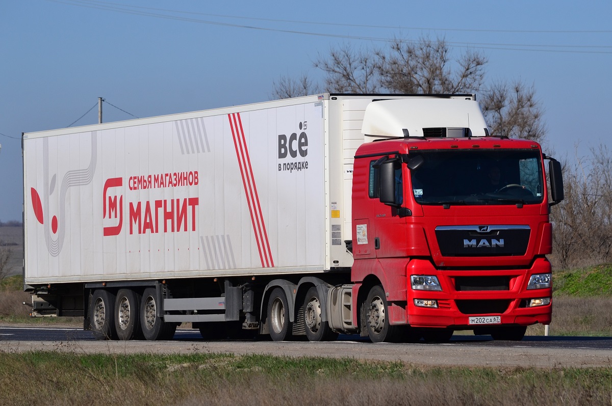 Смоленская область, № М 202 СА 67 — MAN TGX ('2007) 26.400 Смоленская область, № М 202 СА 67 — MAN TGX ('2007) 26.400