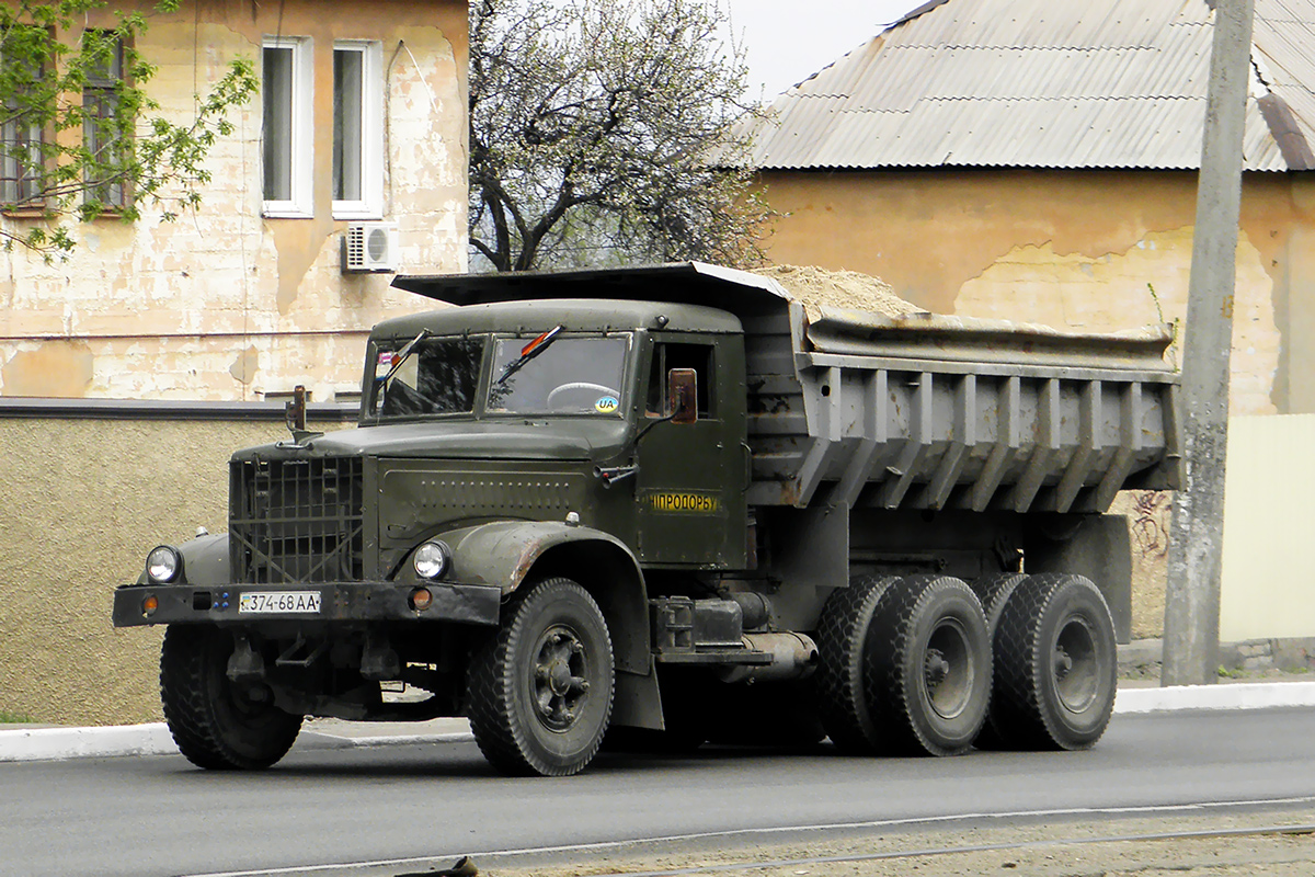 Днепропетровская область, № 374-68 АА — КрАЗ-256Б1 Днепропетровская область, № 374-68 АА — КрАЗ-256Б1
