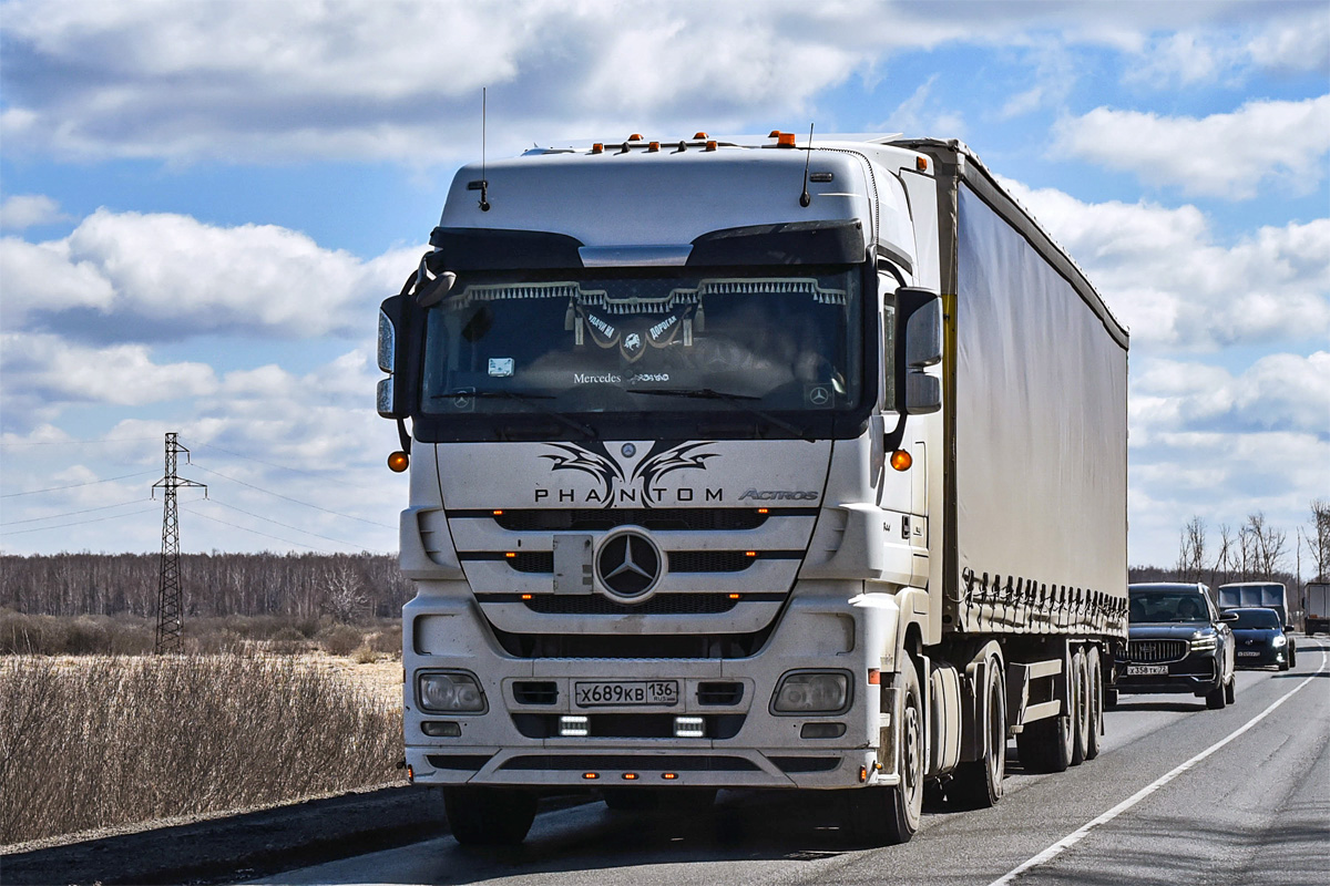 Воронежская область, № Х 689 КВ 136 — Mercedes-Benz Actros ('2009) 1844 Воронежская область, № Х 689 КВ 136 — Mercedes-Benz Actros ('2009) 1844