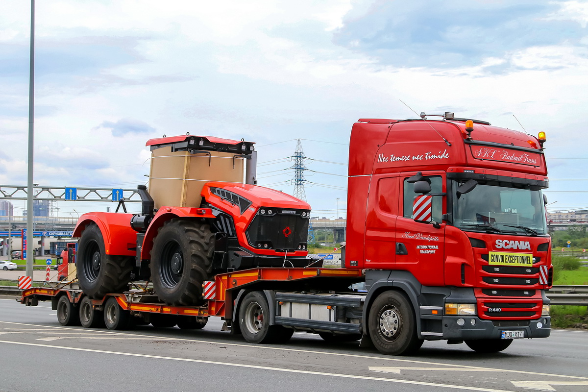 Молдавия, № MDQ 817 — Scania ('2009) R440; Санкт-Петербург — Новая техника АО "Петербургский тракторный завод" Молдавия, № MDQ 817 — Scania ('2009) R440; Санкт-Петербург — Новая техника АО "Петербургский тракторный завод"