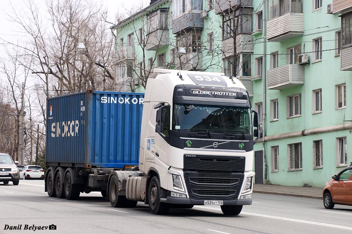 Приморский край, № А 534 ХТ 125 — Volvo ('2012) FH.460 [X9P]