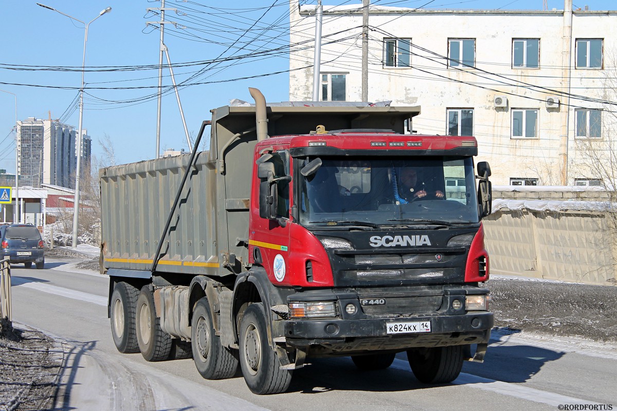 Саха (Якутия), № К 824 КХ 14 — Scania ('2011) P440 Саха (Якутия), № К 824 КХ 14 — Scania ('2011) P440