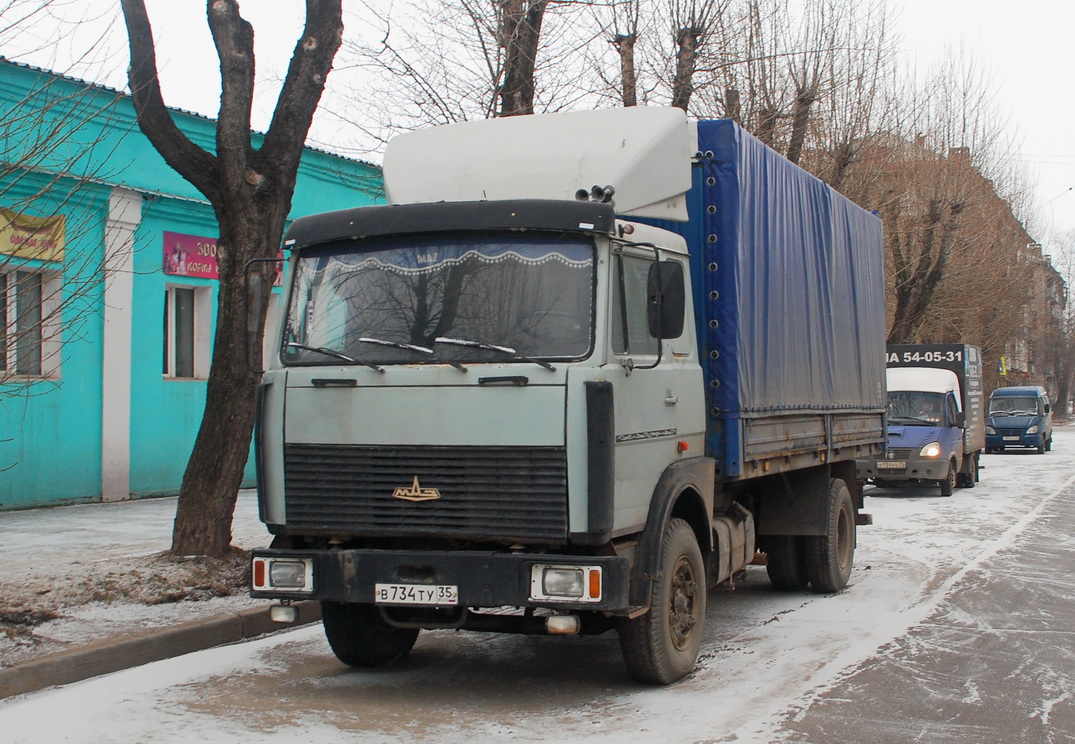 Вологодская область, № В 734 ТУ 35 — МАЗ-53366 Вологодская область, № В 734 ТУ 35 — МАЗ-53366
