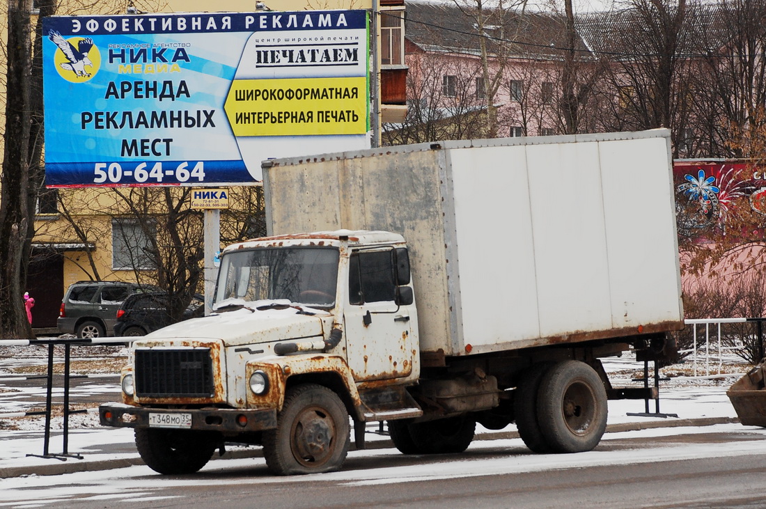 Вологодская область, № Т 348 МО 35 — ГАЗ-3309