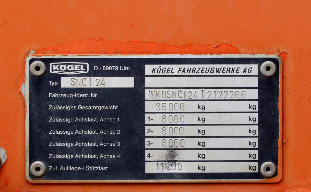 Томская область, № АС 8141 70 — Kögel SN24 Томская область, № АС 8141 70 — Kögel SN24
