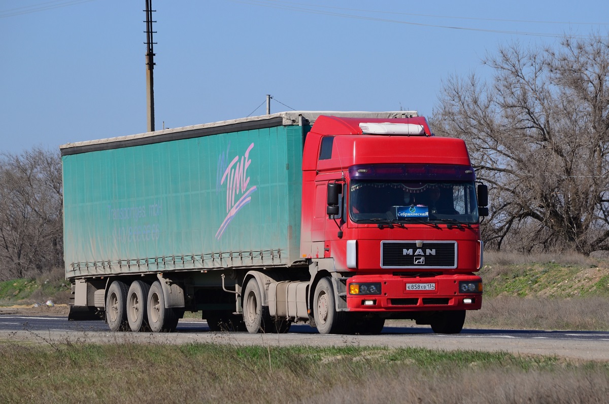 Волгоградская область, № Е 858 ХВ 134 — MAN F2000 18.343 Волгоградская область, № Е 858 ХВ 134 — MAN F2000 18.343