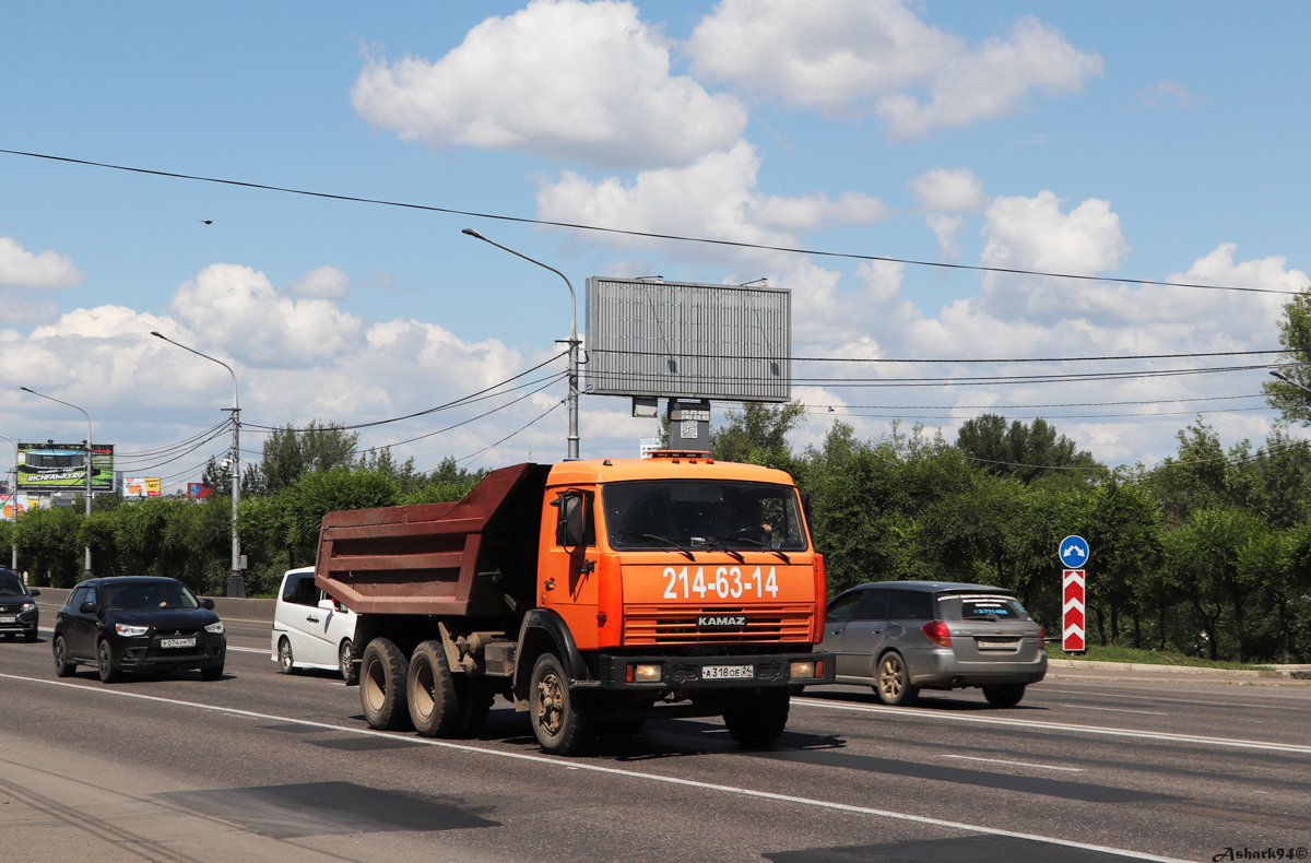 Красноярский край, № А 318 ОЕ 24 — КамАЗ-55111 [551110]