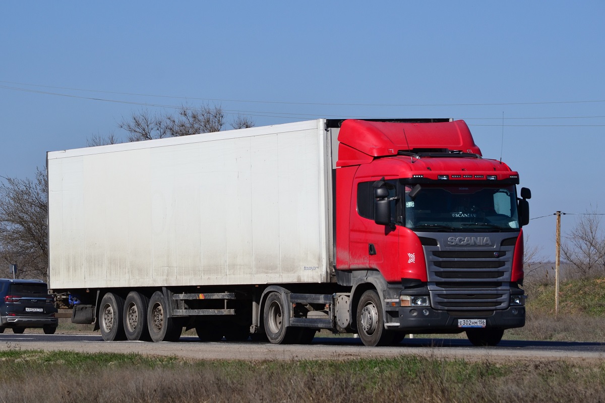 Оренбургская область, № Е 302 НМ 156 — Scania ('2013) R400