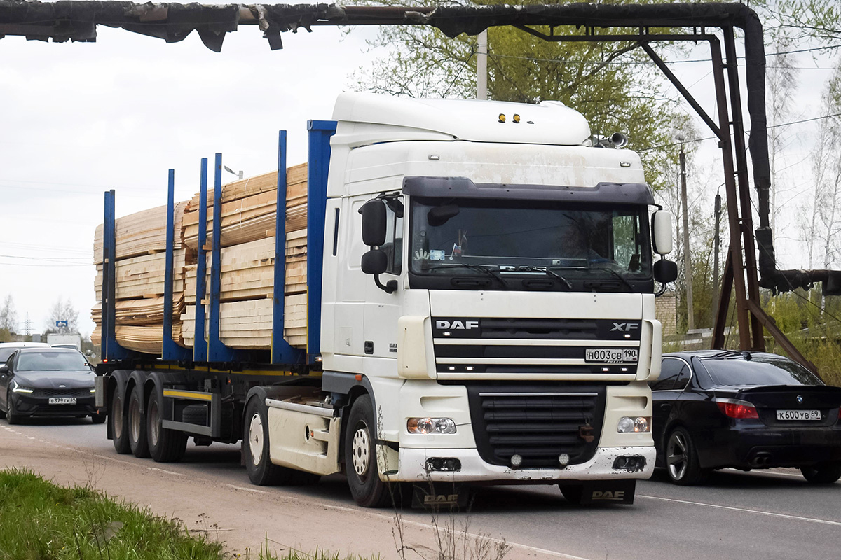 Тверская область, № Н 003 СВ 190 — DAF XF105 FT Тверская область, № Н 003 СВ 190 — DAF XF105 FT