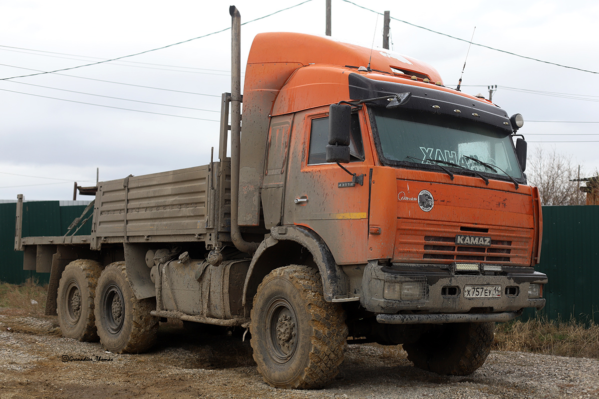 Саха (Якутия), № Х 757 ЕУ 14 — КамАЗ-43118-13 [43118N]