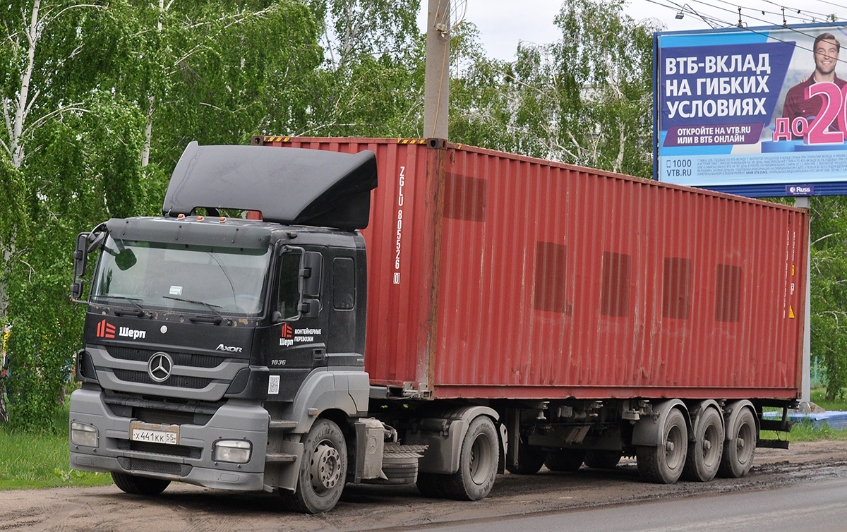 Омская область, № Х 441 КК 55 — Mercedes-Benz Axor 1836 Омская область, № Х 441 КК 55 — Mercedes-Benz Axor 1836