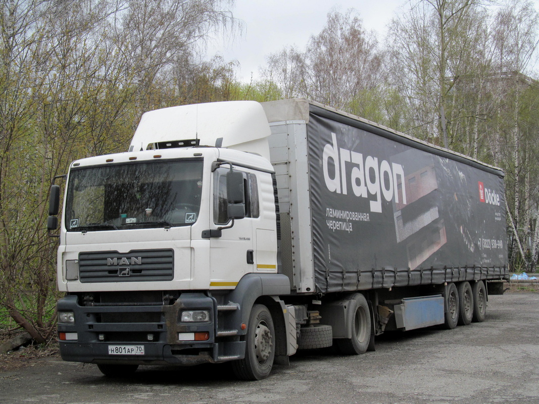 Томская область, № Н 801 АР 70 — MAN TGA 18.480 Томская область, № Н 801 АР 70 — MAN TGA 18.480