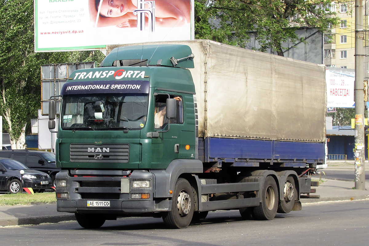 Днепропетровская область, № АЕ 1511 СО — MAN TGA 18.410 Днепропетровская область, № АЕ 1511 СО — MAN TGA 18.410