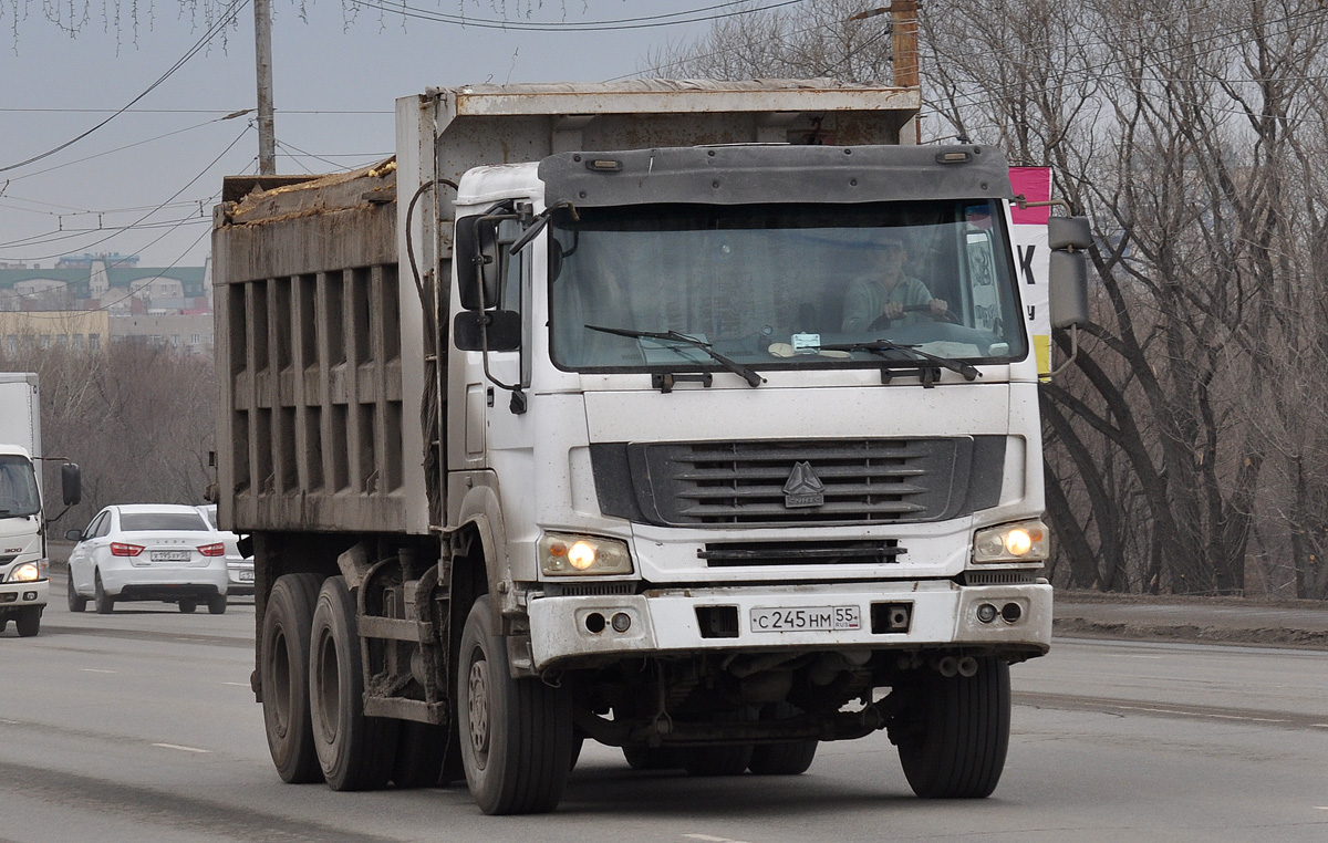 Омская область, № С 245 НМ 55 — Howo HW ZZ3257 Омская область, № С 245 НМ 55 — Howo HW ZZ3257