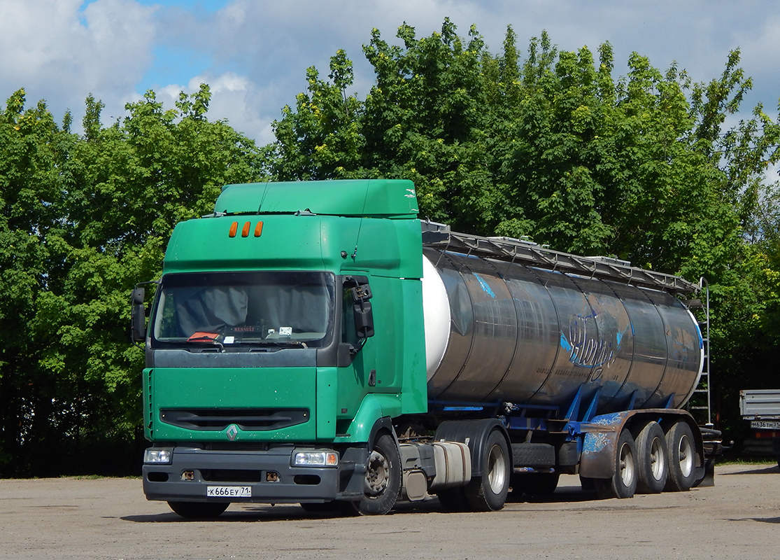 Тульская область, № К 666 ЕУ 71 — Renault Premium ('1996)