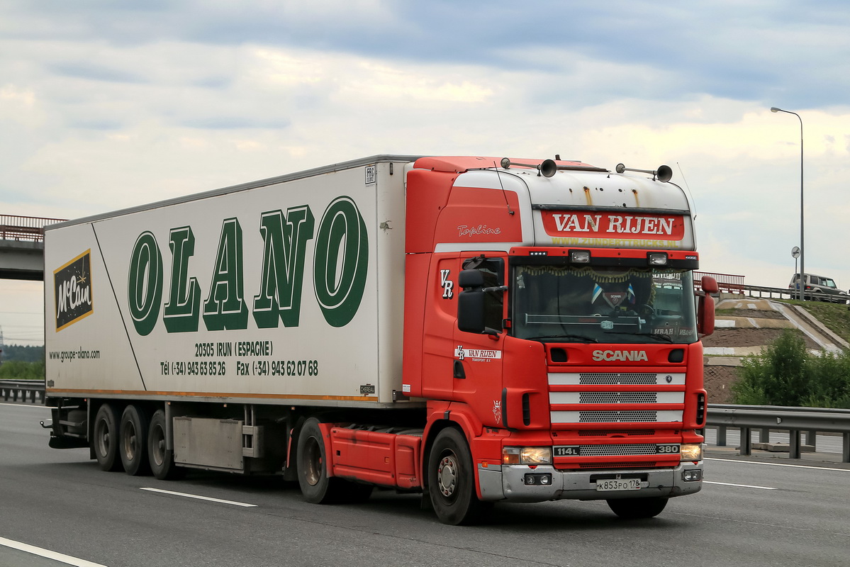 Санкт-Петербург, № К 853 РО 178 — Scania ('1996) R114L