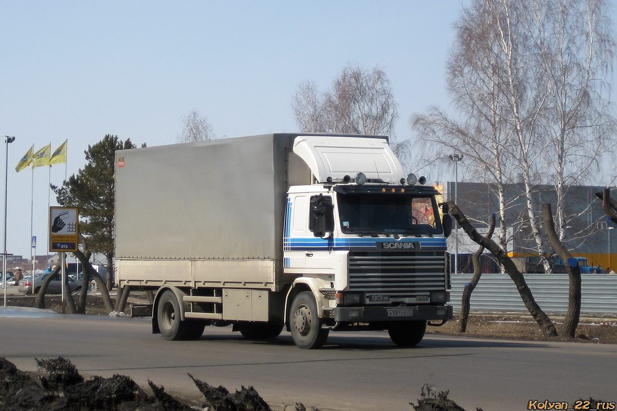 Алтайский край, № А 581 СВ 22 — Scania (общая модель) Алтайский край, № А 581 СВ 22 — Scania (общая модель)