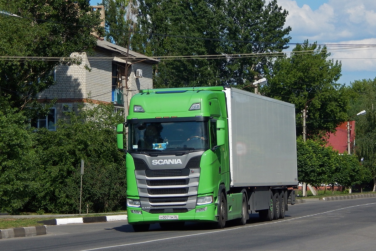 Воронежская область, № Н 007 ТМ 36 — Scania ('2016) S440