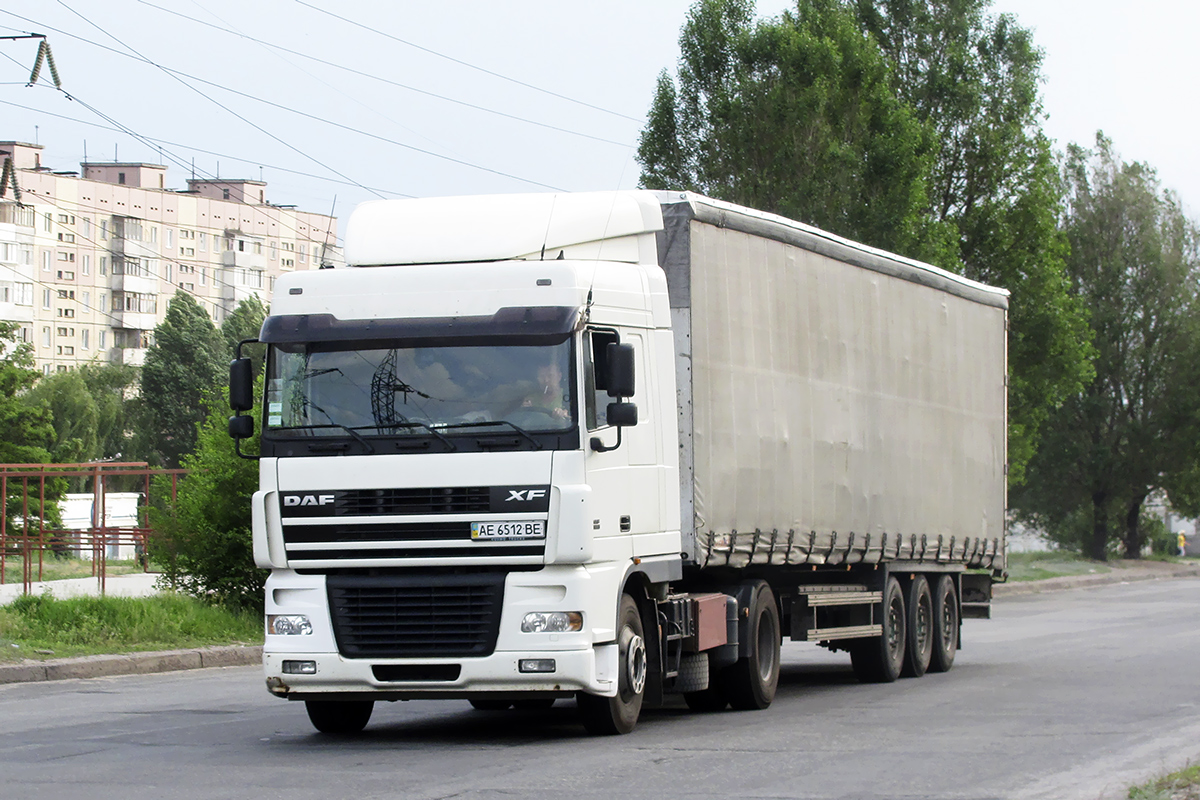 Днепропетровская область, № АЕ 6512 ВЕ — DAF XF95 FT Днепропетровская область, № АЕ 6512 ВЕ — DAF XF95 FT