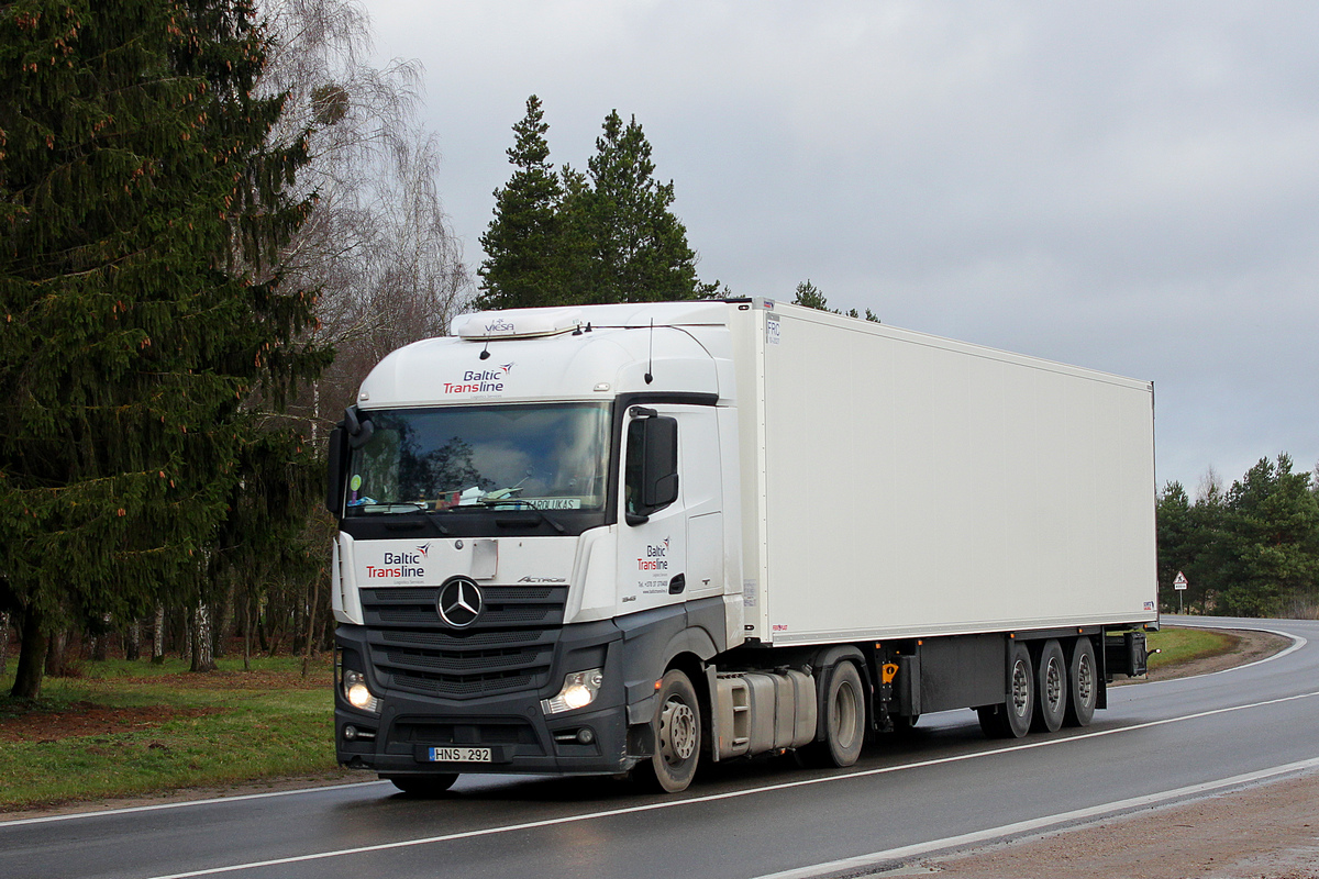 Литва, № HNS 292 — Mercedes-Benz Actros ('2011) 1845 Литва, № HNS 292 — Mercedes-Benz Actros ('2011) 1845