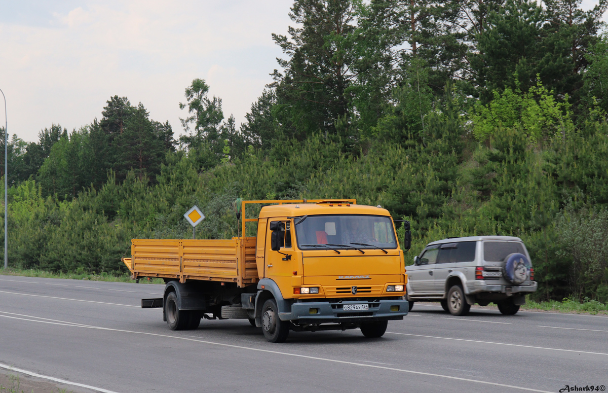 Красноярский край, № О 829 АХ 124 — КамАЗ-4308-A3(96) Красноярский край, № О 829 АХ 124 — КамАЗ-4308-A3(96)