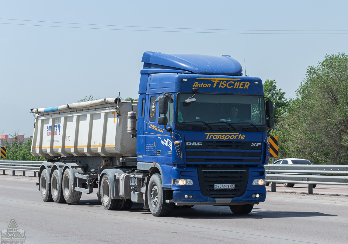 Алматинская область, № 734 PYB 05 — DAF XF105 FT