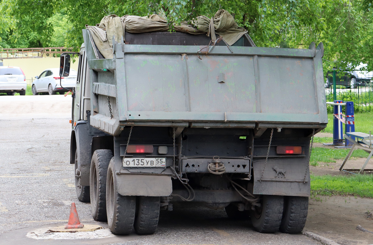 Омская область, № О 135 УВ 55 — КамАЗ-55111 [551110]