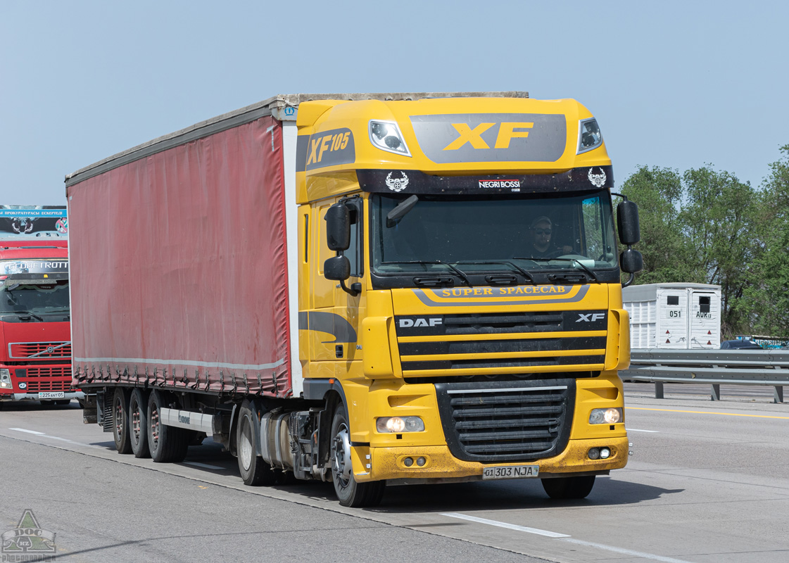 Узбекистан, № 01 303 NJA — DAF XF105 FT