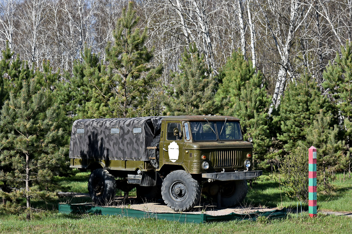 Омская область, № (55) Б/Н 0007 — ГАЗ-66 (общая модель); Омская область — Автомобили на постаментах; Техника на постаментах, памятники (Омская область)
