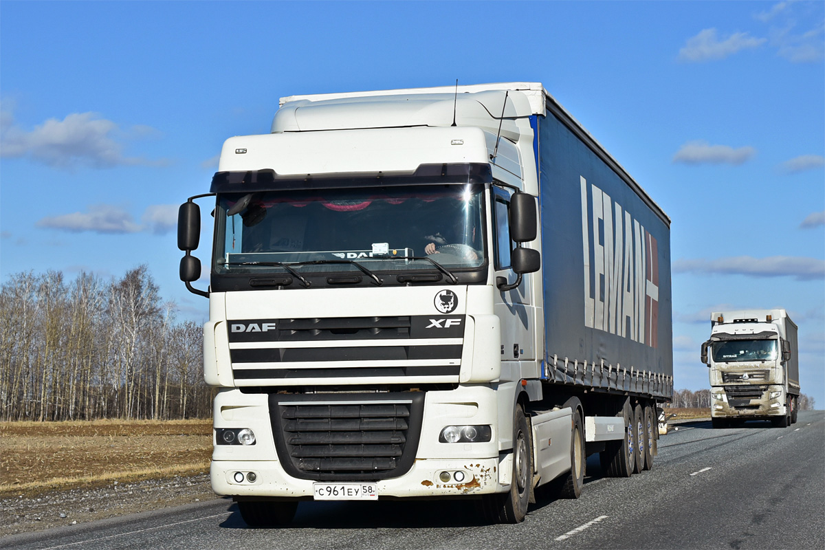 Пензенская область, № С 961 ЕУ 58 — DAF XF105 FT