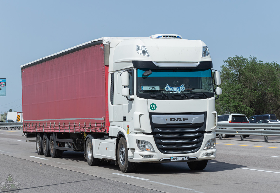 Туркестанская область, № 011 BBR 13 — DAF XF Euro6 FT