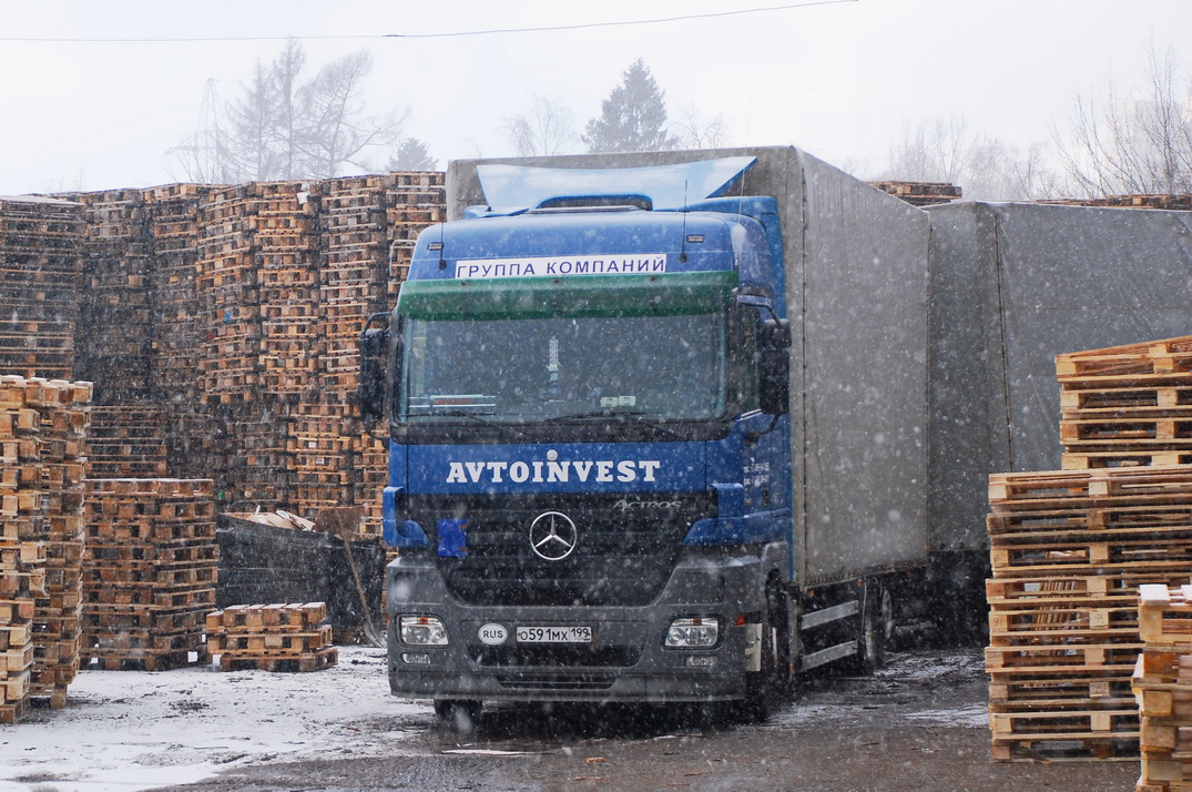 Москва, № О 591 МХ 199 — Mercedes-Benz Actros ('2003) 2541