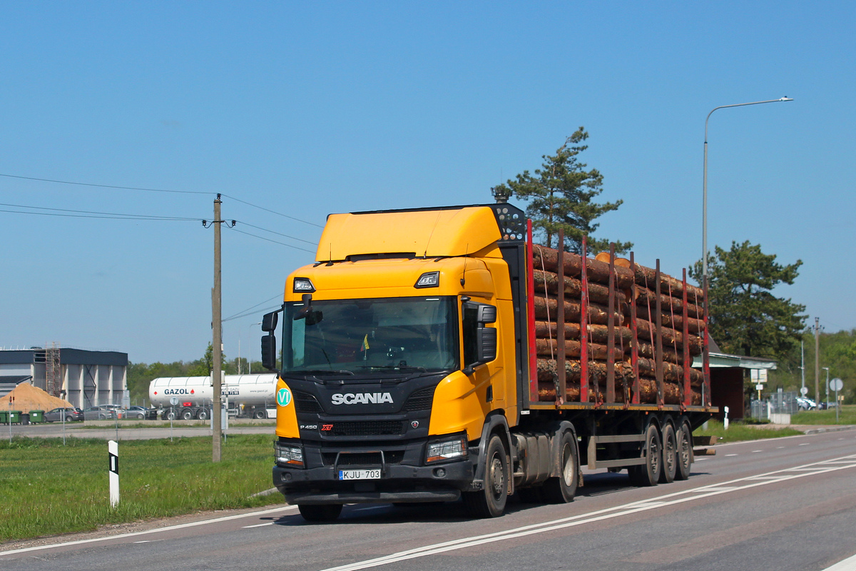 Литва, № KJU 703 — Scania ('2016) P450 Литва, № KJU 703 — Scania ('2016) P450