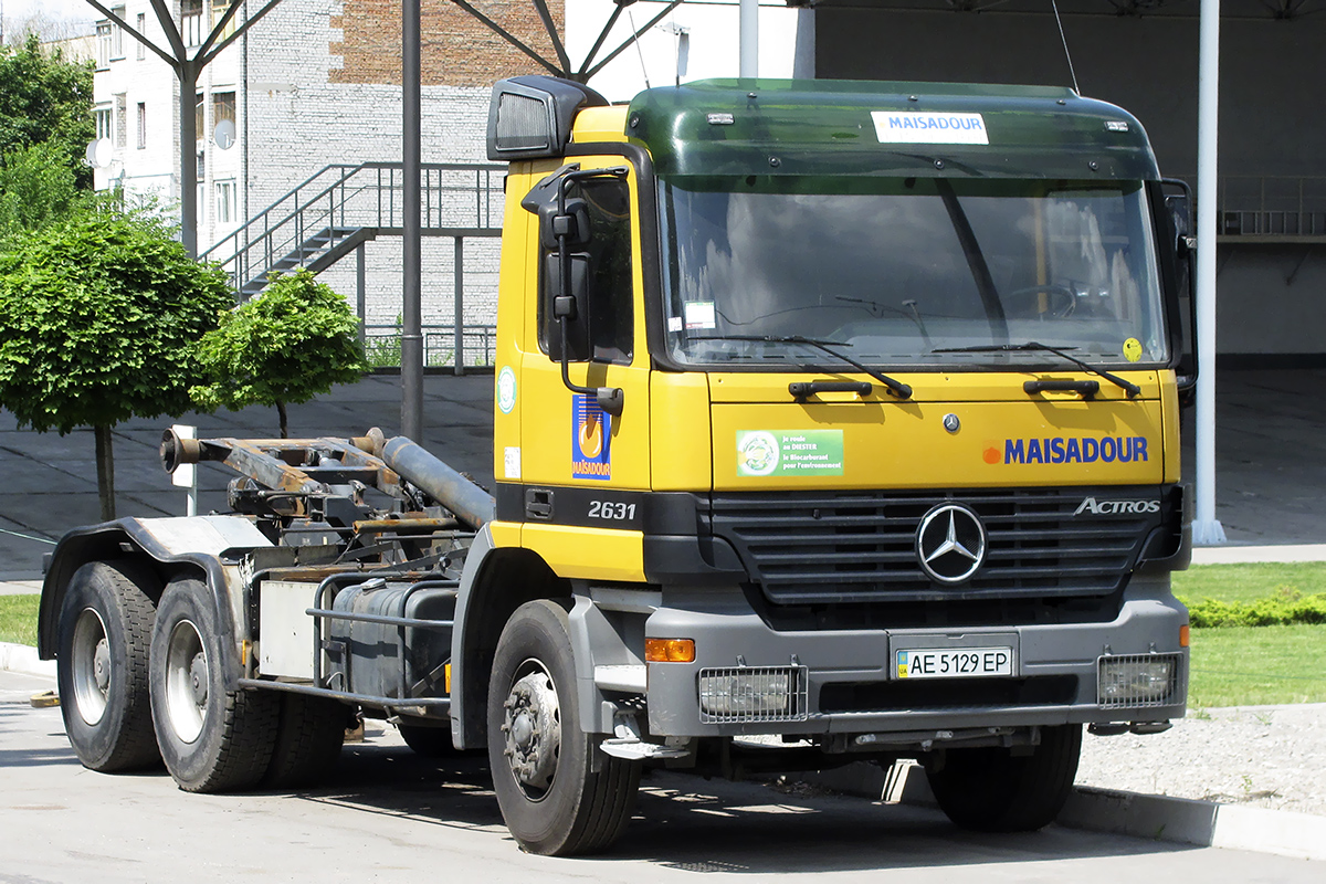 Днепропетровская область, № АЕ 5129 ЕР — Mercedes-Benz Actros ('1997) Днепропетровская область, № АЕ 5129 ЕР — Mercedes-Benz Actros ('1997)