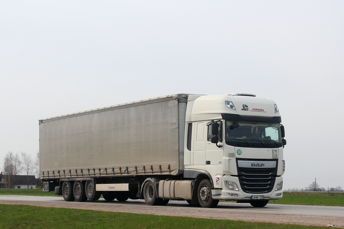 Литва, № JHM 178 — DAF XF Euro6 FT Литва, № JHM 178 — DAF XF Euro6 FT