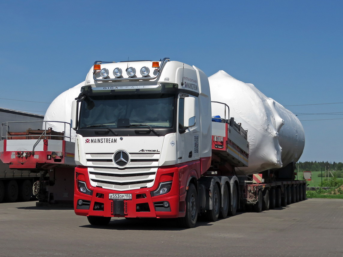 Омская область, № А 553 ОР 155 — Mercedes-Benz Actros ('2018) Омская область, № А 553 ОР 155 — Mercedes-Benz Actros ('2018)