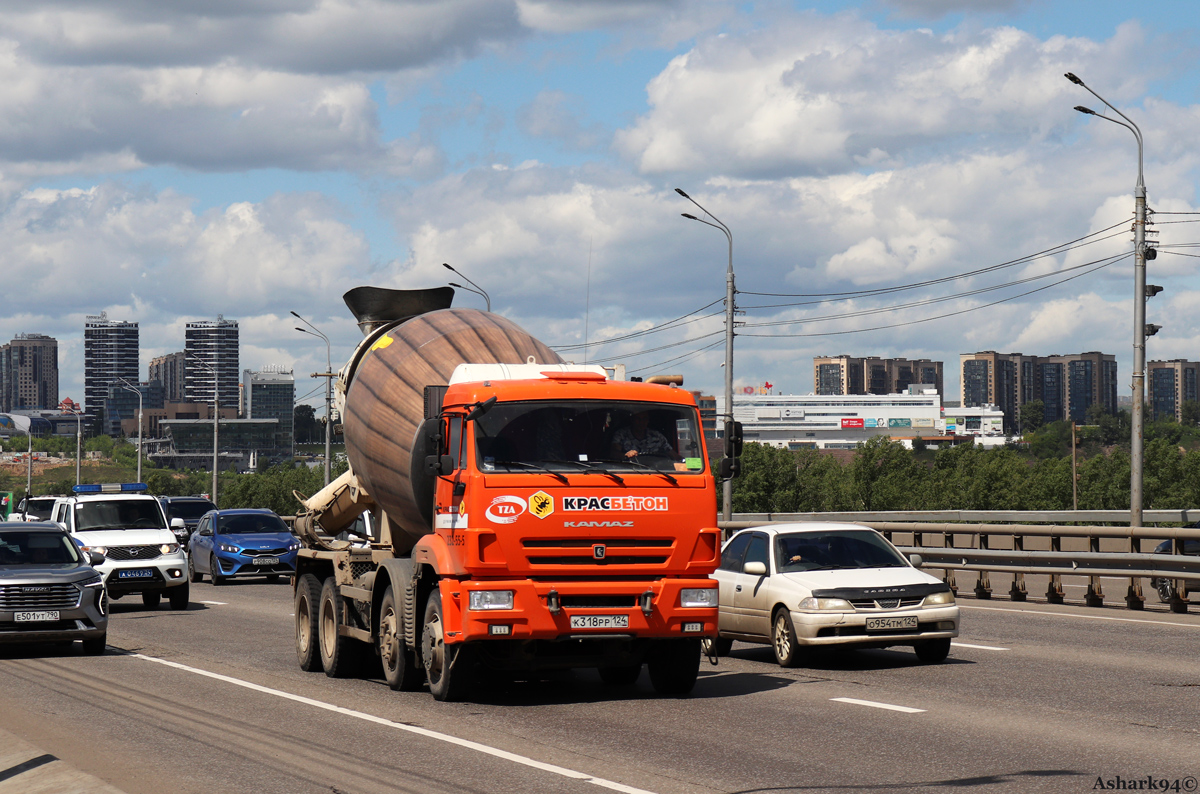 Красноярский край, № К 318 РР 124 — КамАЗ-6540-A5(48) Красноярский край, № К 318 РР 124 — КамАЗ-6540-A5(48)