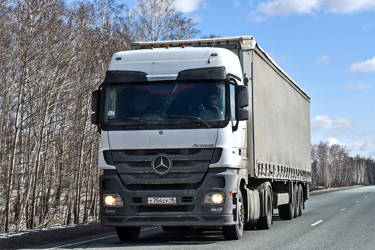 Удмуртия, № У 754 СУ 18 — Mercedes-Benz Actros ('2009) 1841