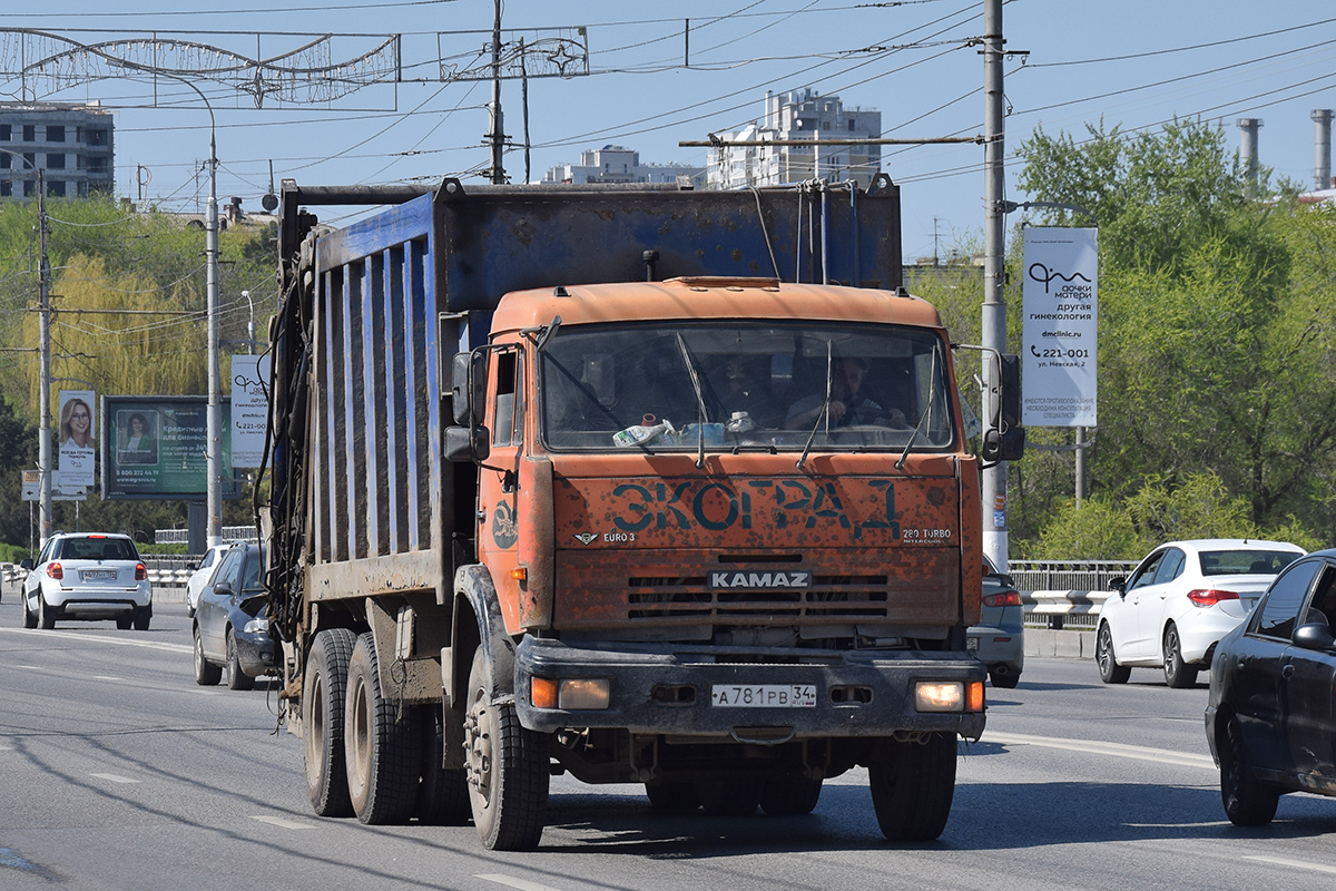 Волгоградская область, № А 781 РВ 34 — КамАЗ-65115-62