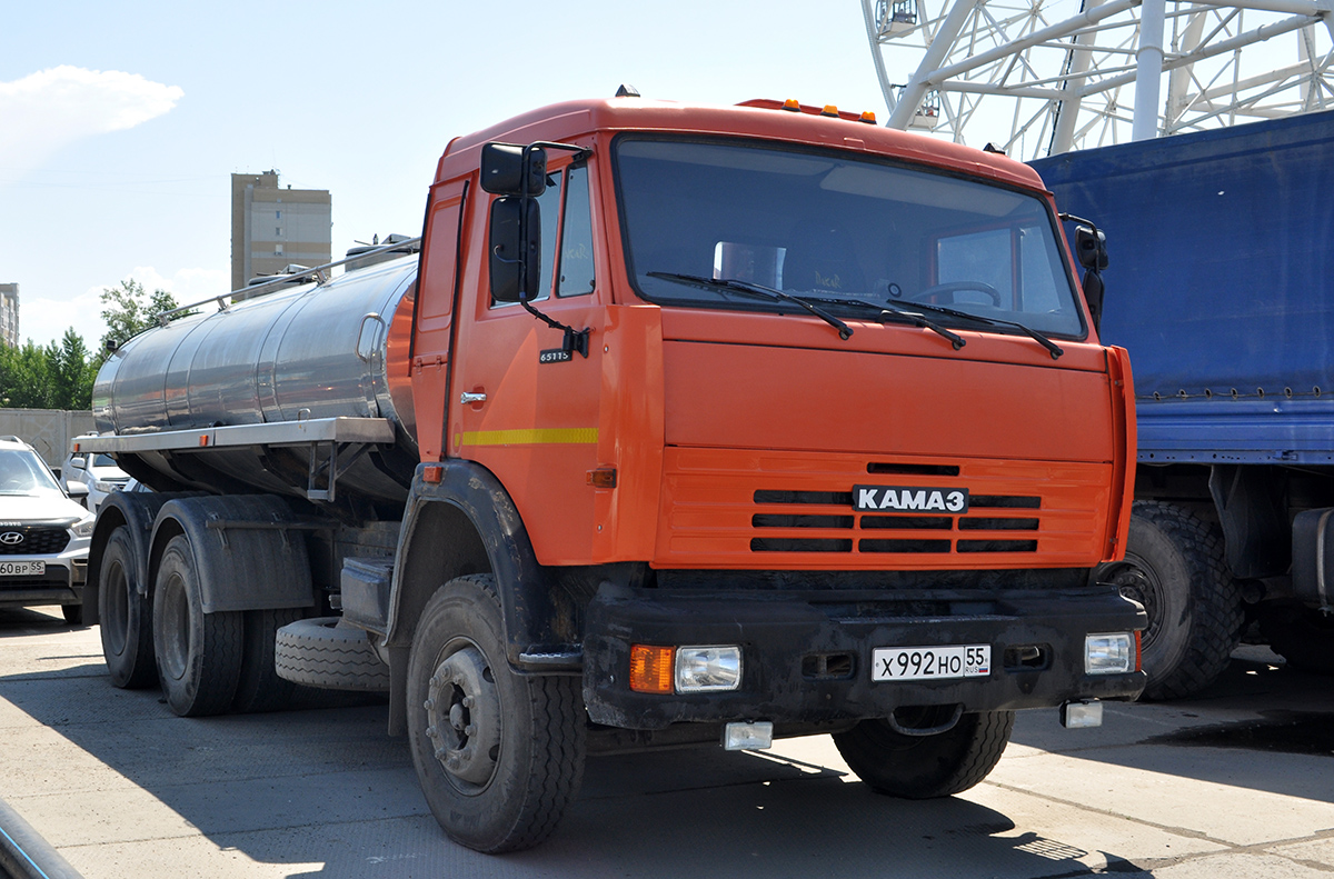 Омская область, № Х 992 НО 55 — КамАЗ-65115 (общая модель) Омская область, № Х 992 НО 55 — КамАЗ-65115 (общая модель)