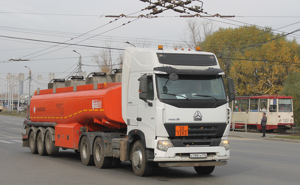 Челябинская область, № С 198 ТУ 174 — Howo A7